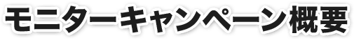 モニターキャンペーン概要