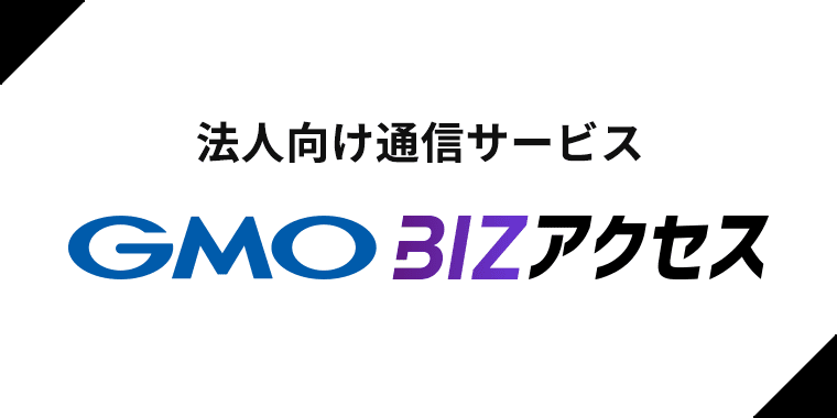 法人向け通信サービス GMO BIZアクセス