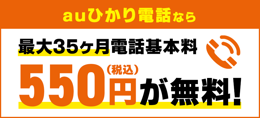 最大35ヶ月無料 550円が無料