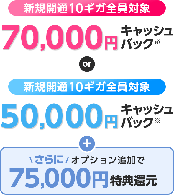 キャッシュバック詳細