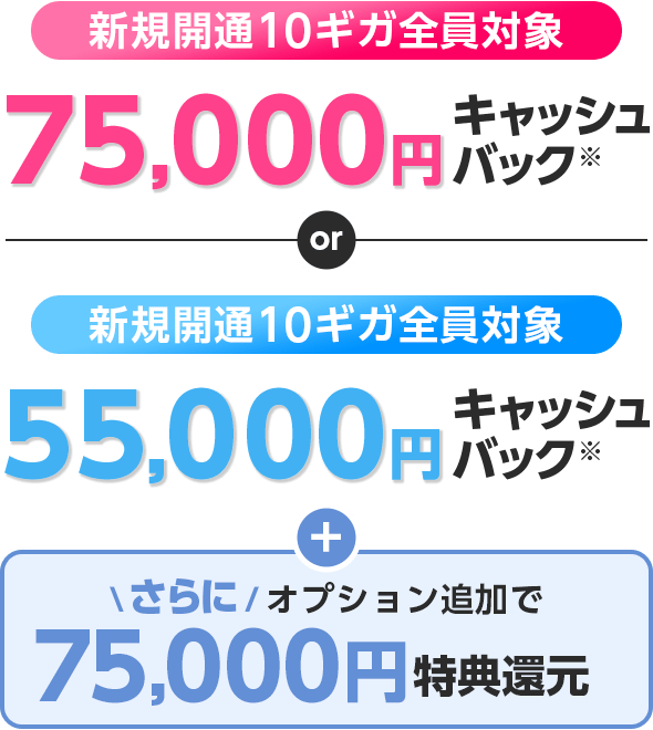 キャッシュバック詳細