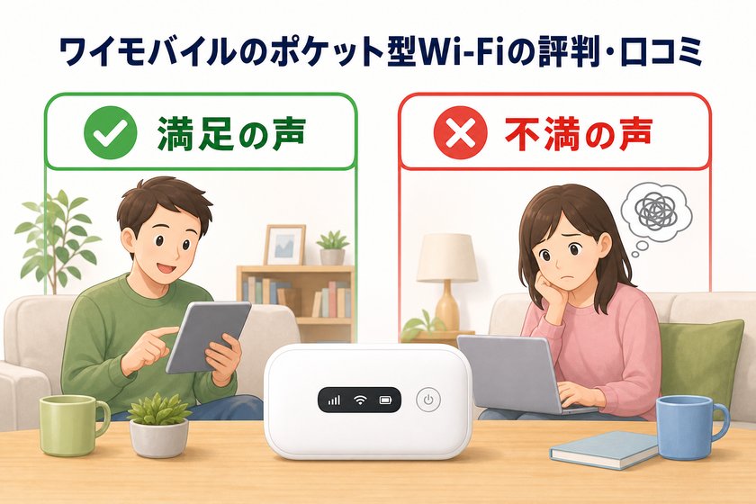 ✓✗チェックリスト:ワイモバイルのポケット型Wi-Fiの評判・口コミ
