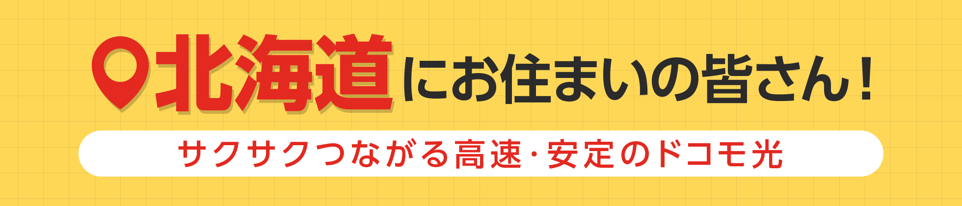 北海道にお住まいの皆さん!サクサクつながる高速・安定のドコモ光