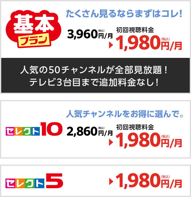スカパー！基本プラン